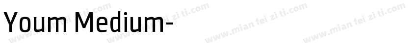 Youm Medium字体转换